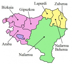 Baskernas land inkluderar Navarra och det franska Baskien