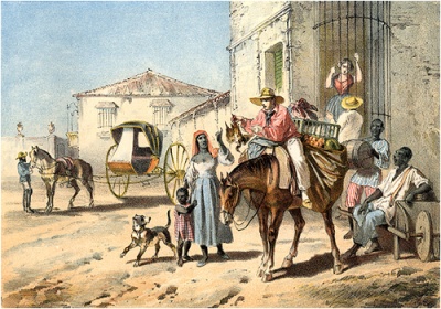 Matförsäljare på Kuba 1700-tal
