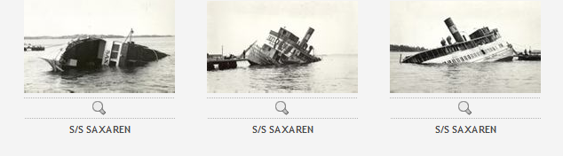 Foton ur Handels- og Søfartsmuseets billedarkiv - Saxarens förlisning