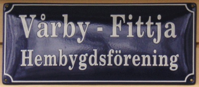 Vårby Fittja hem skylt 2012.jpg