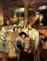 Judar i synagogan vid Jom Kippur - målning av Maurycy Gottlieb 1878.jpg