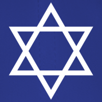 Davidsstjärnan representerar det judiska folket.