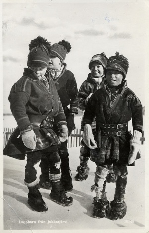 Lappbarn från Jukkasjärvi
